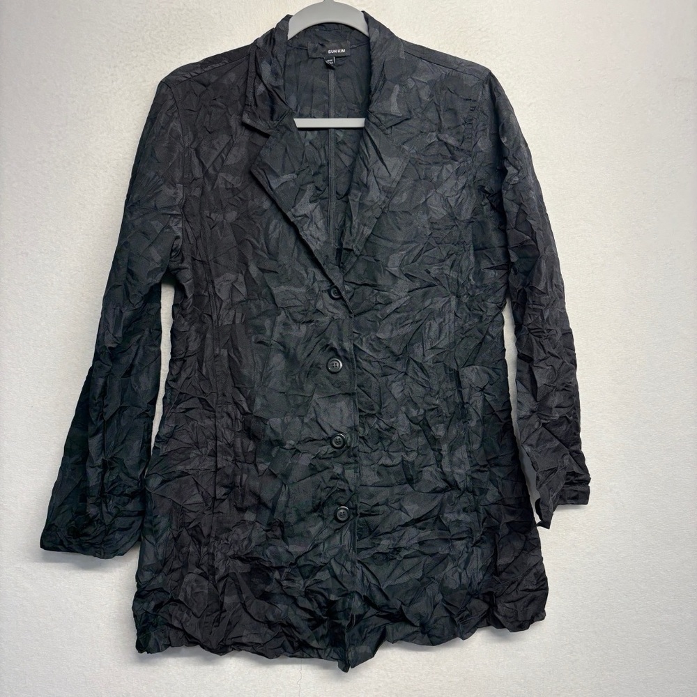 Sun Kim Crkinkle Jacket S Black‎ USA Made